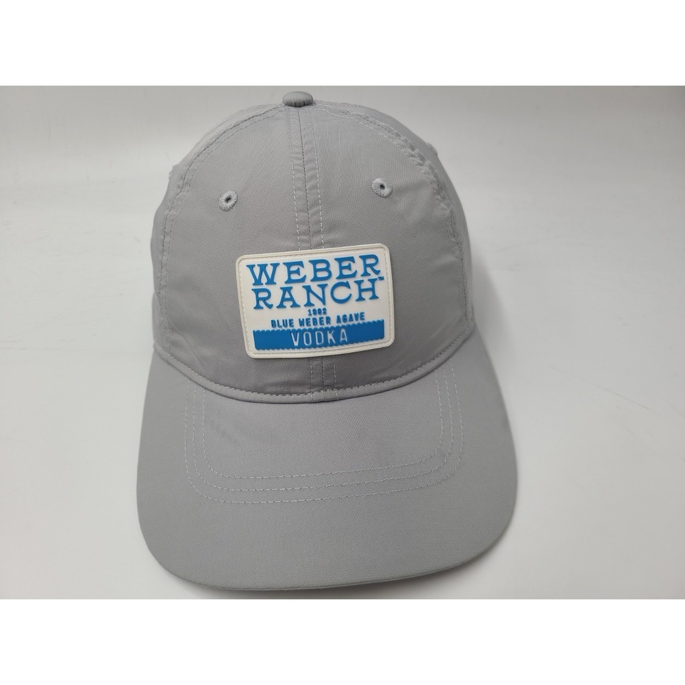 Weber Ranch Blue Weber Agave Vodka Strapback Adjustable‎ Hat Cap Men Women Gray
